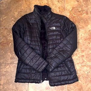 Reversible North Face Black Winter Coat